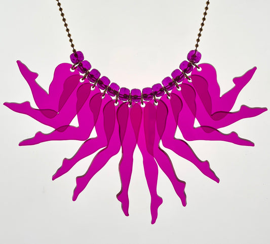 Strut Necklace (solid violet)