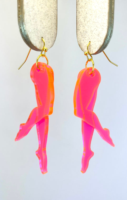 Tip Toe Earring: Neon/neon