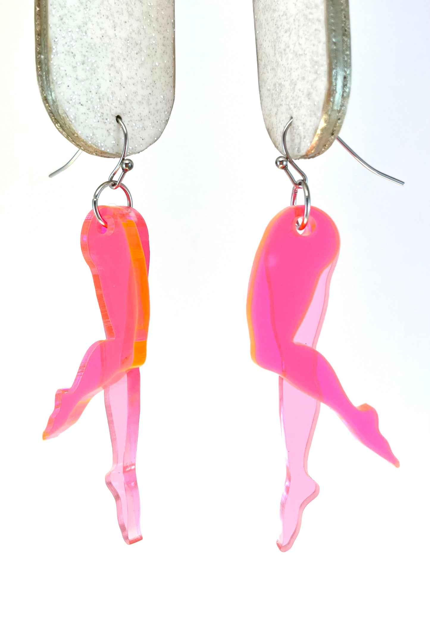 Tip Toe Earring: Pink / Neon