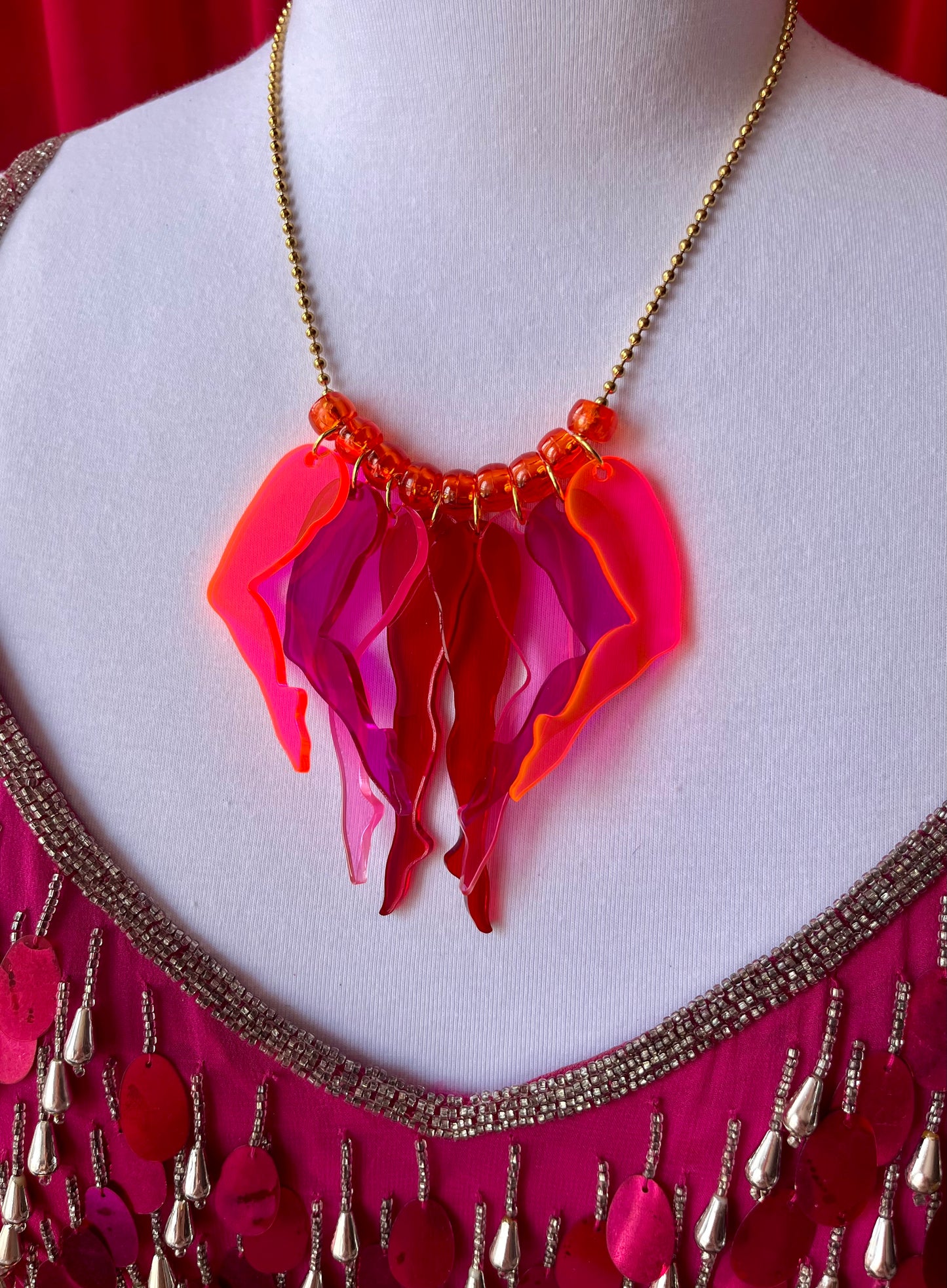 Galavant Necklace Crimson