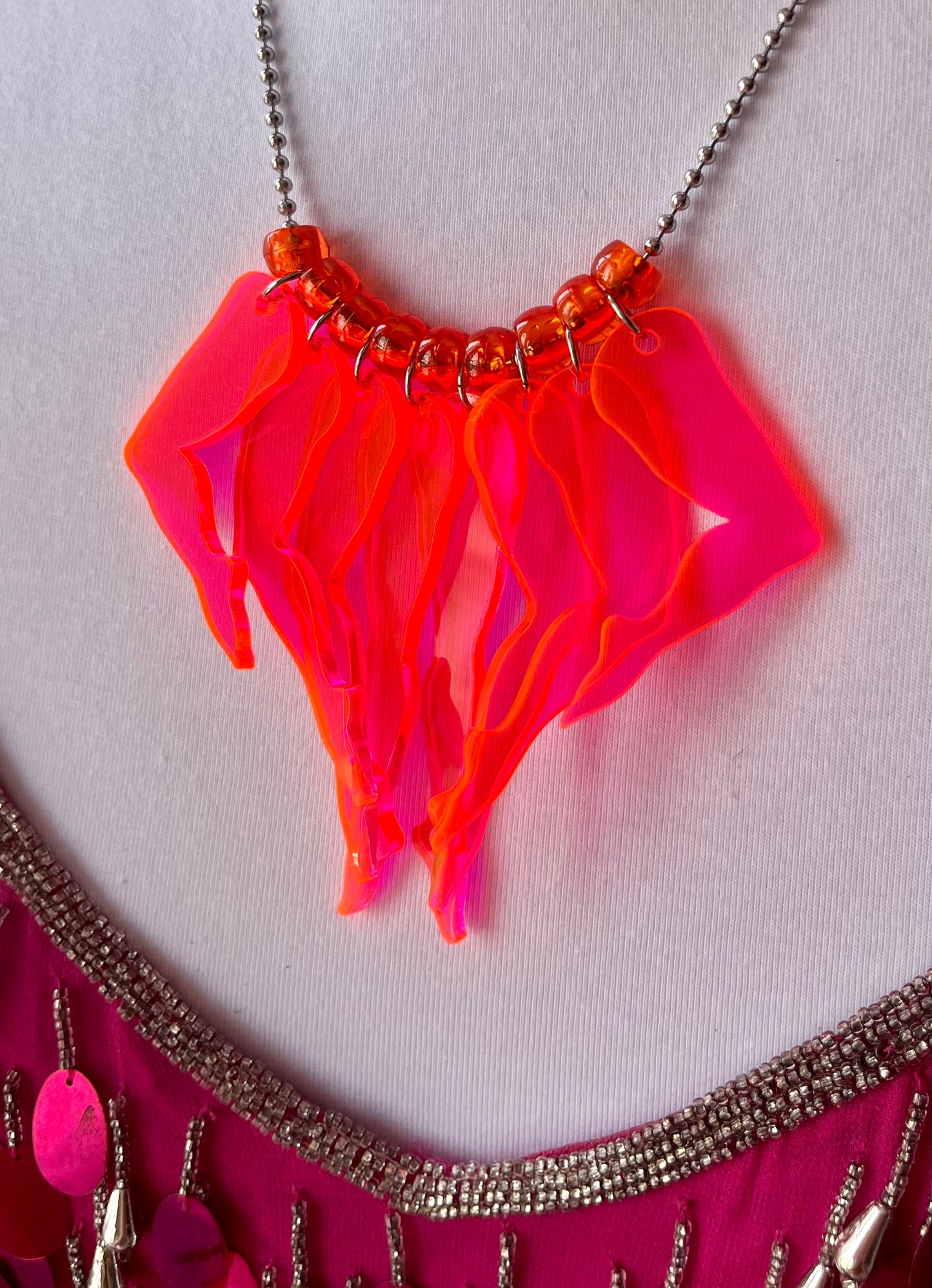 Galavant Necklace in Midnight Neon