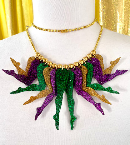 Strut Necklace in Carnival Glitter