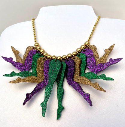 Strut Necklace in Carnival Glitter